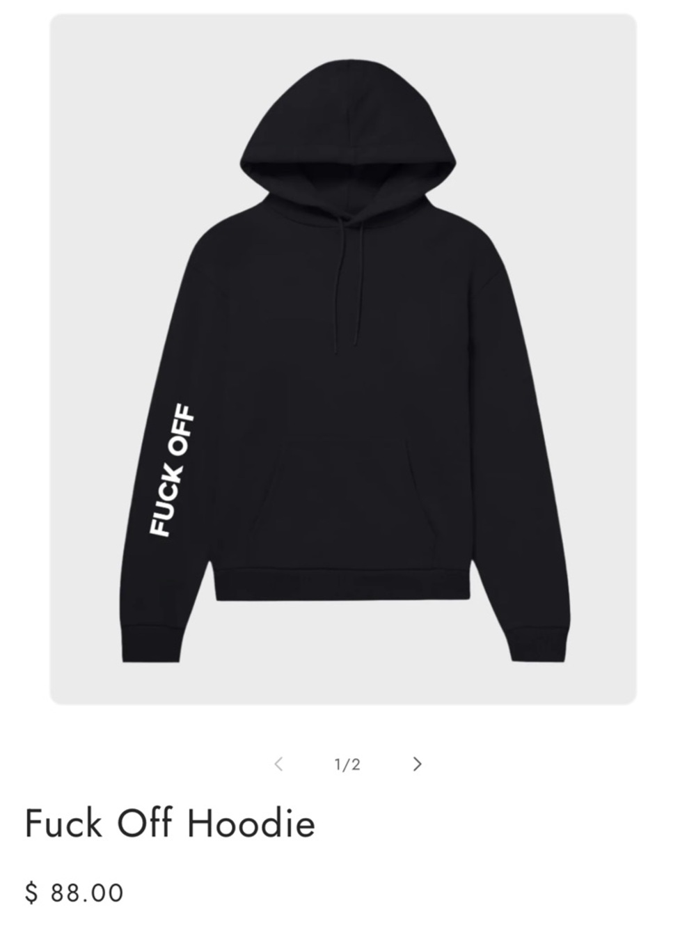 Black Graphic Sleeve Hoodie - Bold Statement Pullover